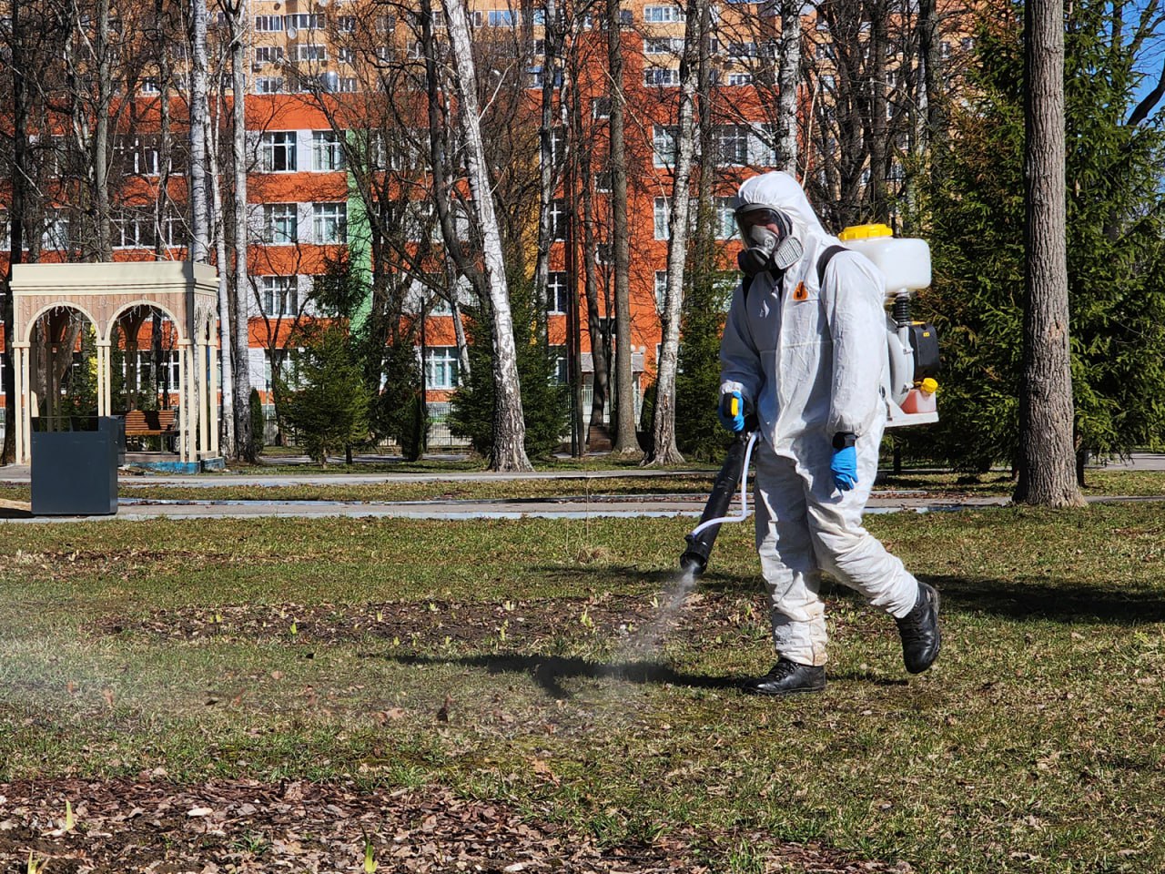 Парки округа Ступино обработали от клещей раньше обычного на полмесяца