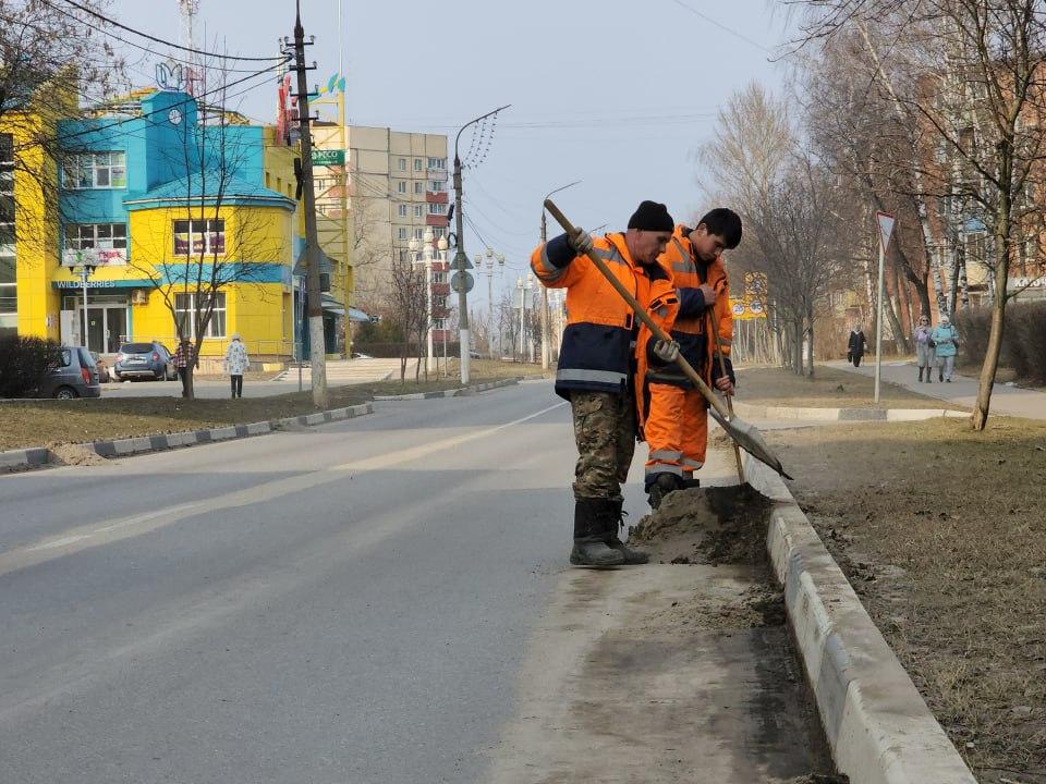 Улицу Куйбышева в Ступино очистили после зимы