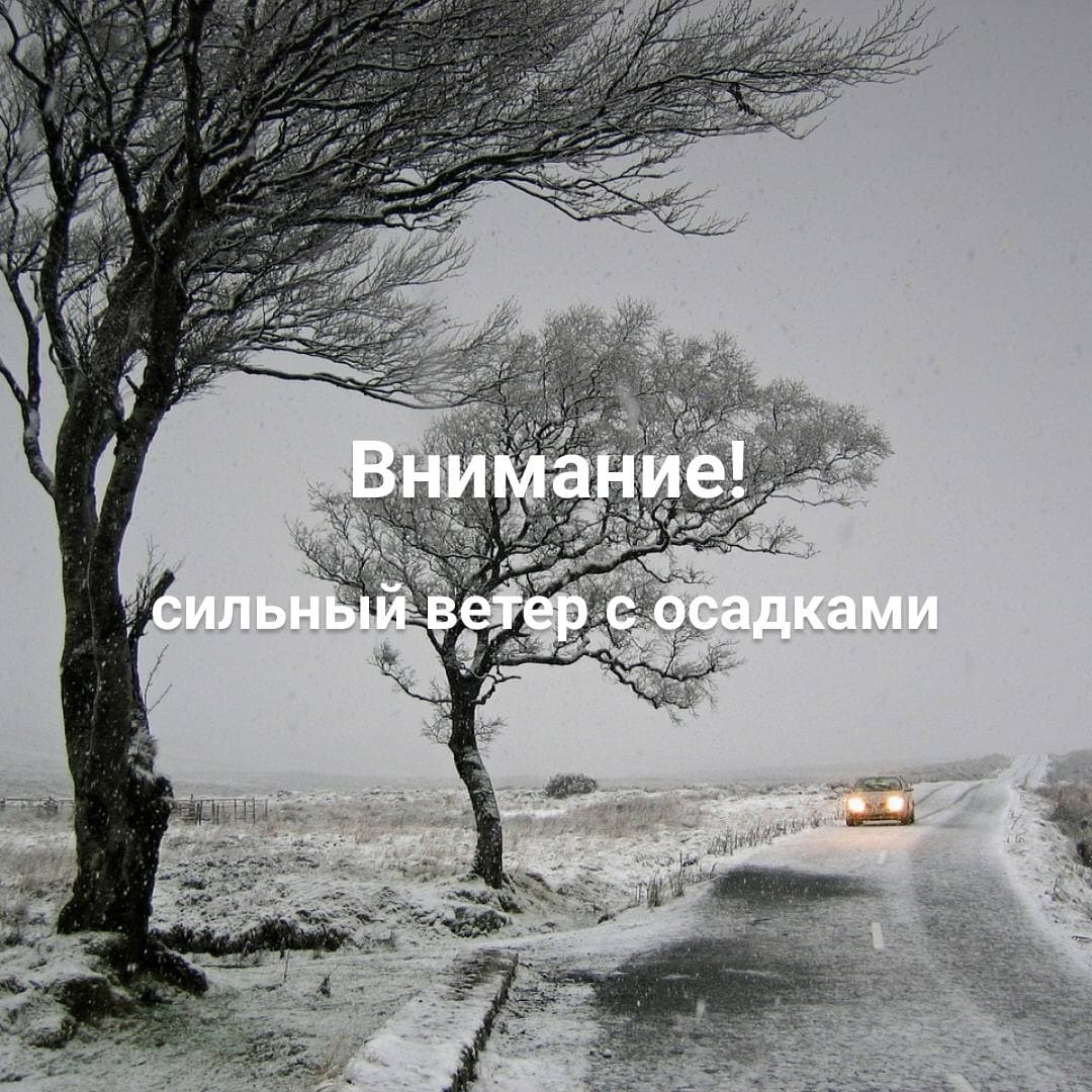 Внимание! Сильный ветер с осадками
