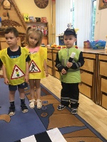 Воспитанники Детского сада №14 «Подснежник» Ступино приняли участие в игре с инсценировкой Ситуации на дорогах1